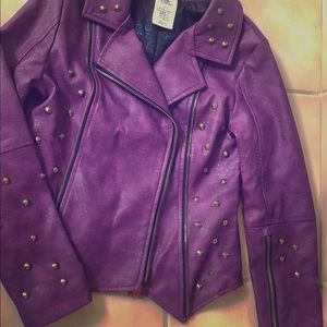 Disney Store Descendants Mal Faux Leather Jacket